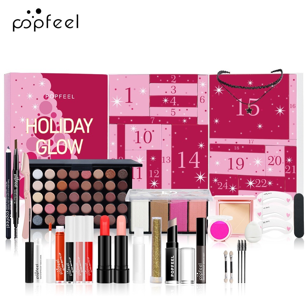 POPFEEL 化粧品セット ギフトボックス 24点セット クリスマス バレンタインデー 誕生日プレゼント