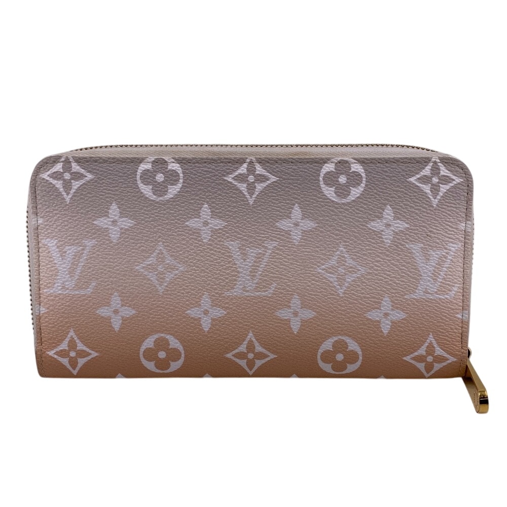 M80359 ジャイアント ジッピーウォレット ラウンドファスナー ブリューム レザー 長財布 ベージュ レディース ブランド