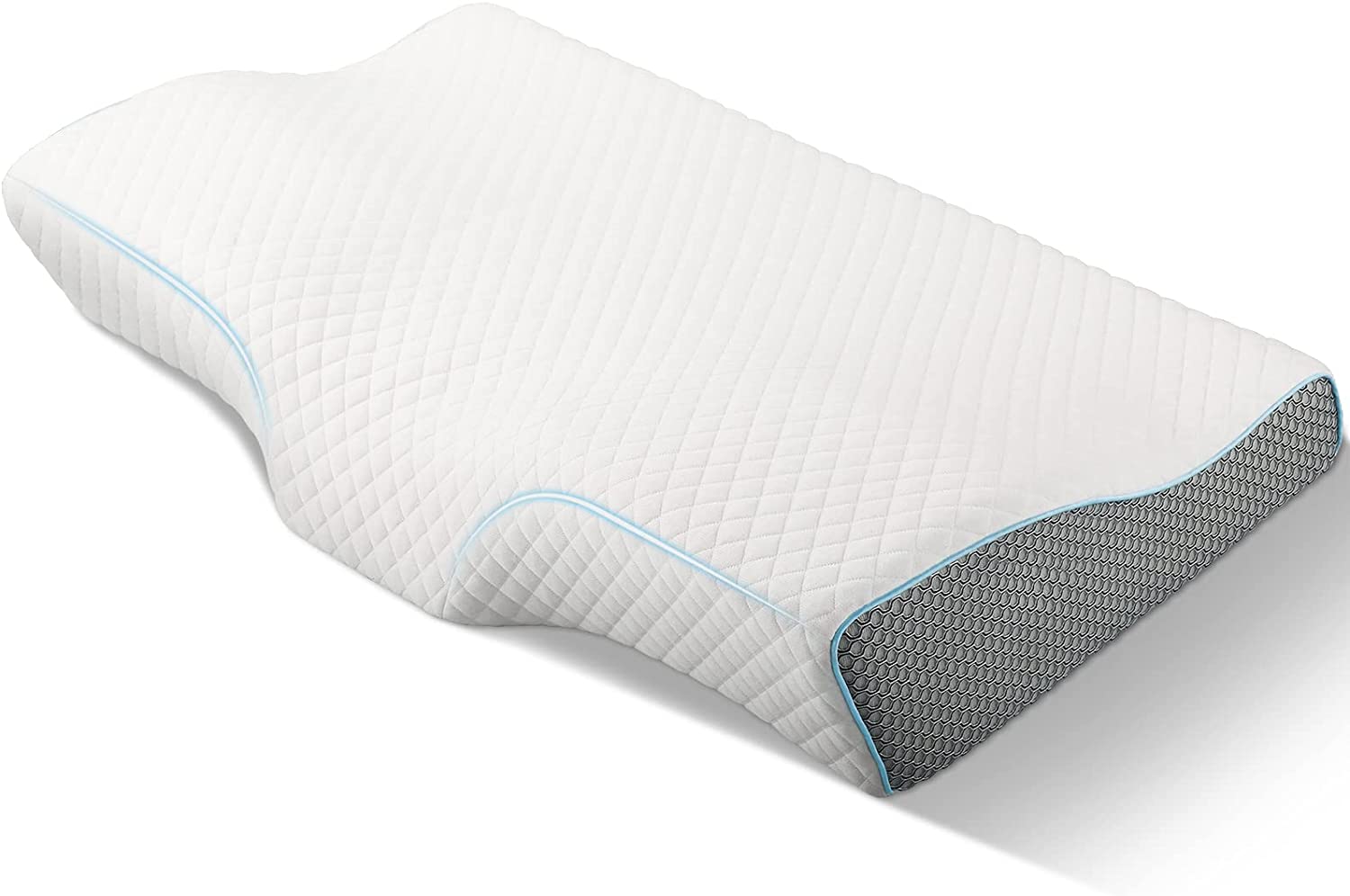 コチロハ(COTIROHA) 枕 安眠 快眠 低反発まくら 柔らか 肩が軽くなる 頭頸椎をやさしく支える 通気性 抗菌 防臭 カバー洗濯可 6.511cm 向きで高さ調整可能 収納ポーチ付 SGS