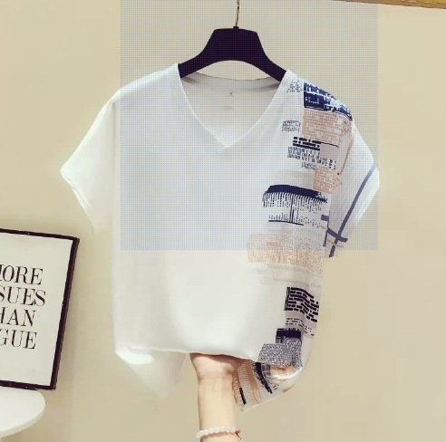 トップス Tシャツ 白トップス 半袖 Vネック ラウンドネック 薄手 シンプル カジュアル おしゃれ お洒落 レトロ こなれ感 ラフ マニッシュ ボーイッシュ スポーティー 個性的 クール