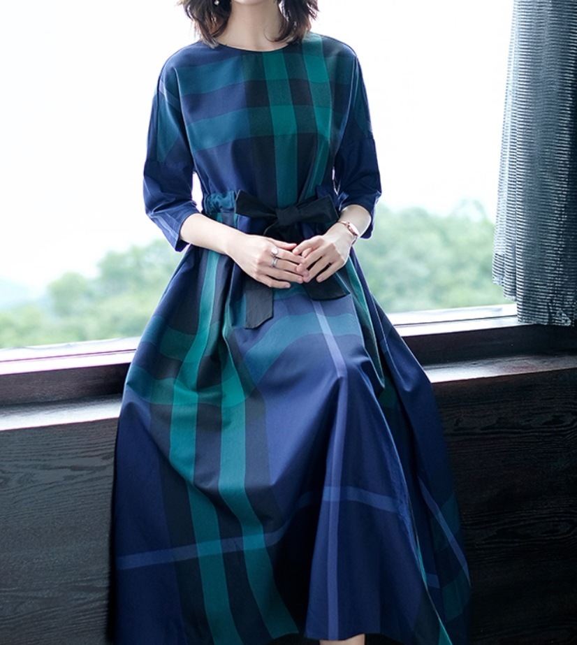 ワンピース デート モテアイテム フレアワンピース ロング丈 長袖 リボン ウエストマーク 可愛い きれいめ 上品 おしゃれ かっこいい 可愛い ラブリー キュート ガーリー クール モード系