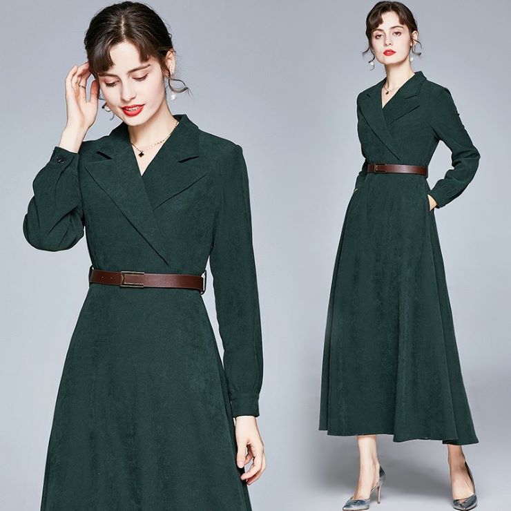 【5,616円クーポン利用で 9/20まで カシュクール長袖ロングワンピース ワンピース ドレス ドレス 二次会 結婚式 大人 上品 入園式 卒業式 入学式 OL レディース 春 夏 秋 冬