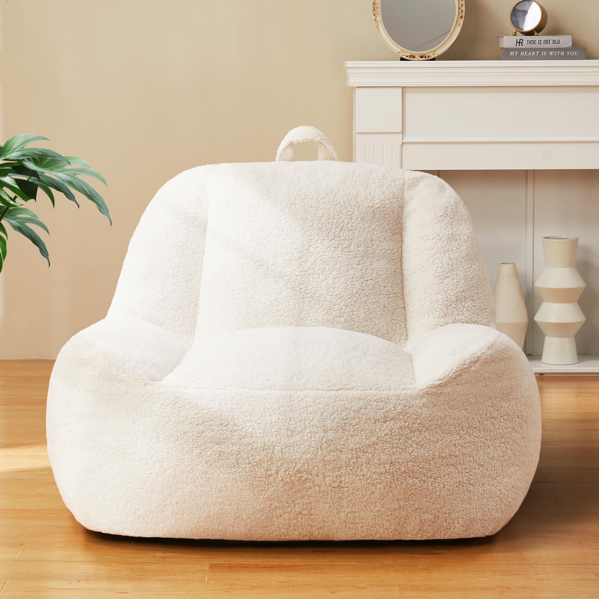 ビーズクッション ビーズソファ Azaeahom 1人掛け ひとをだめにするクッション 特大サイズ(101×86×84cm) 超快適 柔らかい シェルパテディ生地 滑り止め素材 スタイリッシュ ソファ