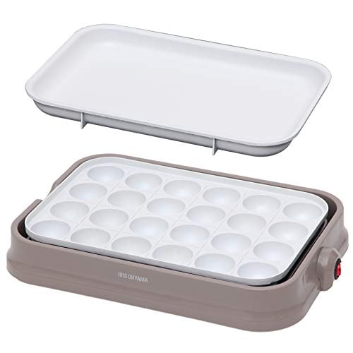 たこ焼き器 2WAY ( たこ焼きプレート 24穴 平面プレート ) セラミックコート グレー PHP-C24W-H