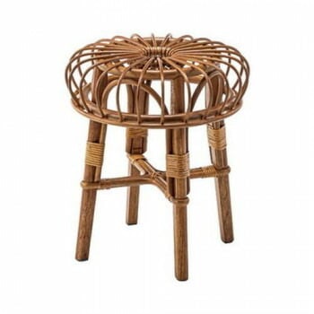 東谷 ラタンスツール ブラウン NRS-504