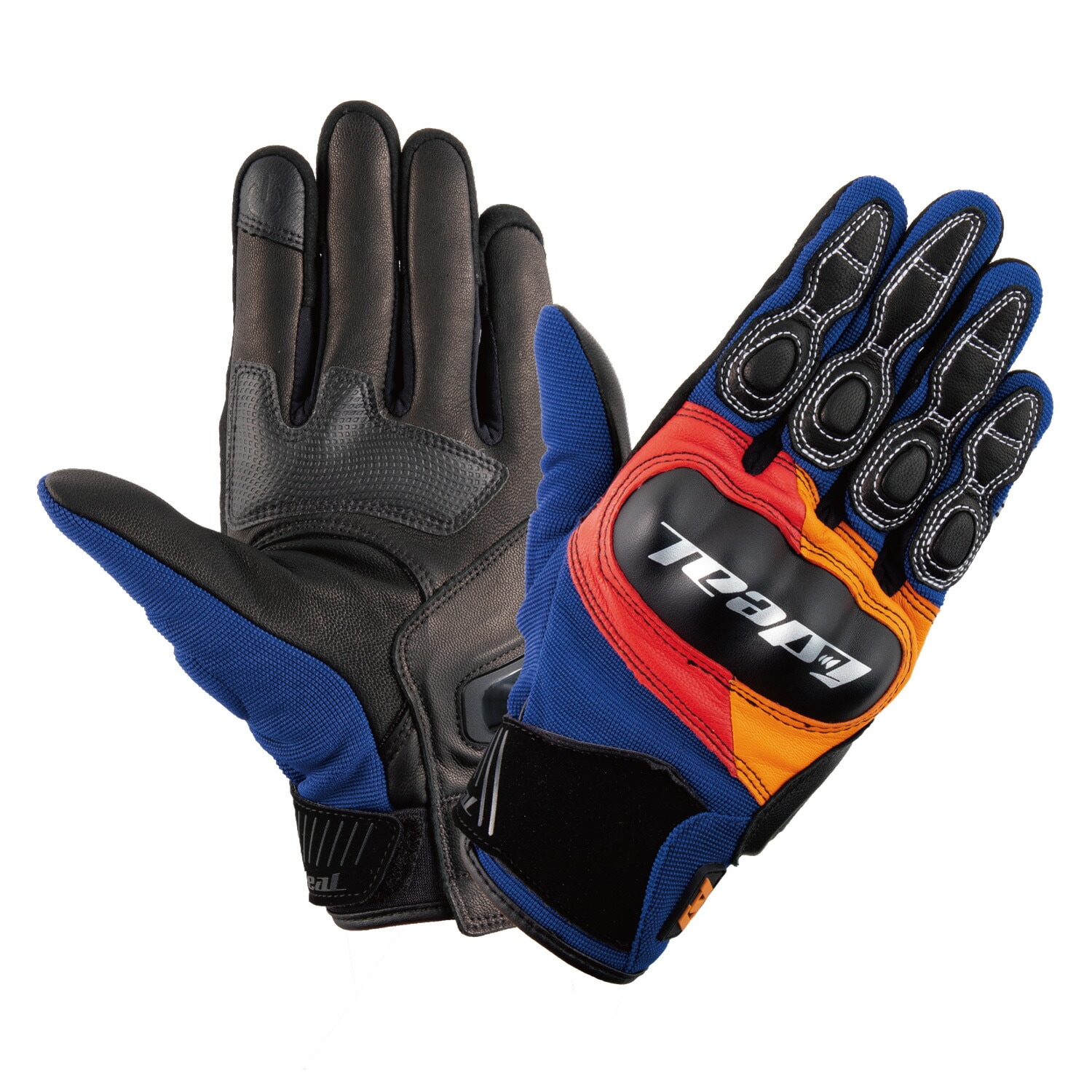 山城(yamashiro) IDEAL アイディール バイク用 グローブ ID-015 ヘリテージ オレンジ/レッド Lサイズ ID015/ORRD/L