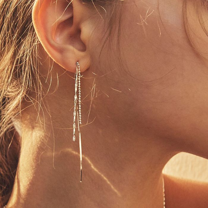 3chain drop earring おしゃれ ピアス 韓国芸能人着用 韓国ファッション