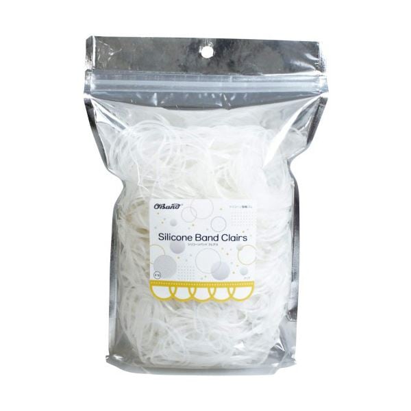 オーバンド シリコーンバンドクレアス #16 内径38mm クリア 300g 1袋
