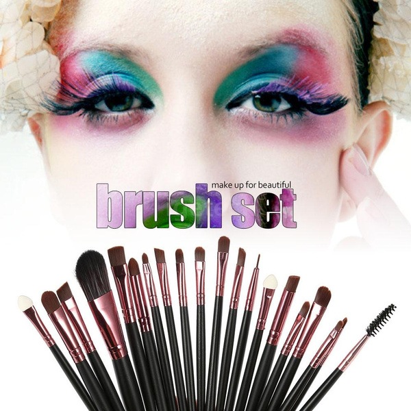 【信頼】 買取 20PCS Make Up Tool Fashion Women Cosmetic Brush Brushes Eyebrow Lip Foundaton Mascara Eyeshadow Set