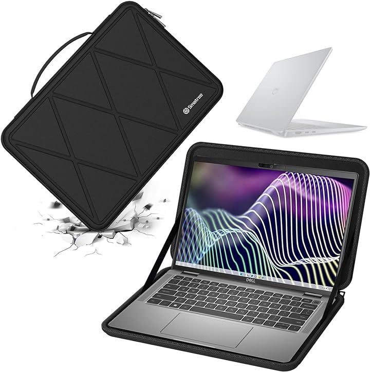 ハードEVA保護スリーブケース 13.3インチ DELL Latitude 7340ノートパソコンor ハードケース 防水( Black, For DELL 13.3インチ（M35）)