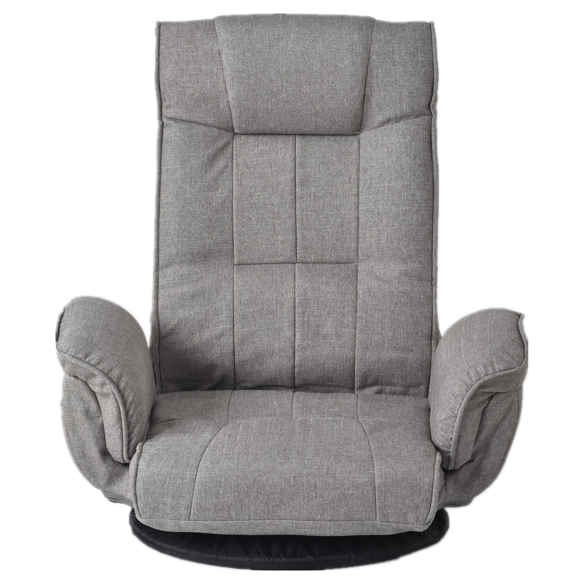 【国内即発送】回転式座椅子 肘掛け ハイバック 座いす リクライニング 1人掛けソファー フロア ソファー リラックスチェア 折りたたみ リクライニングチェアー ファブリック 座イス おしゃれ 椅子