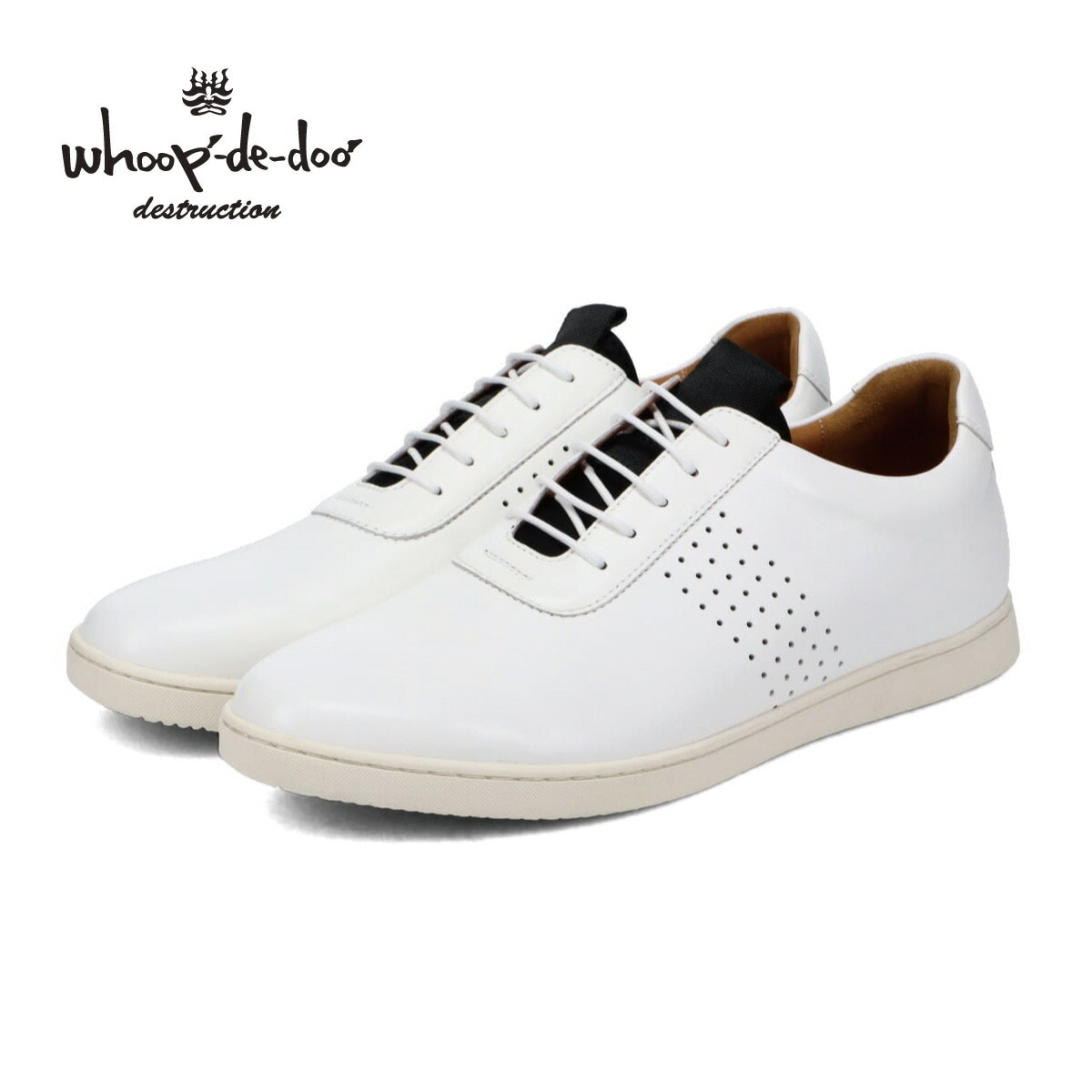 本革 パンチングラインスニーカー 22430493 whoop-de-doo フープディドゥ