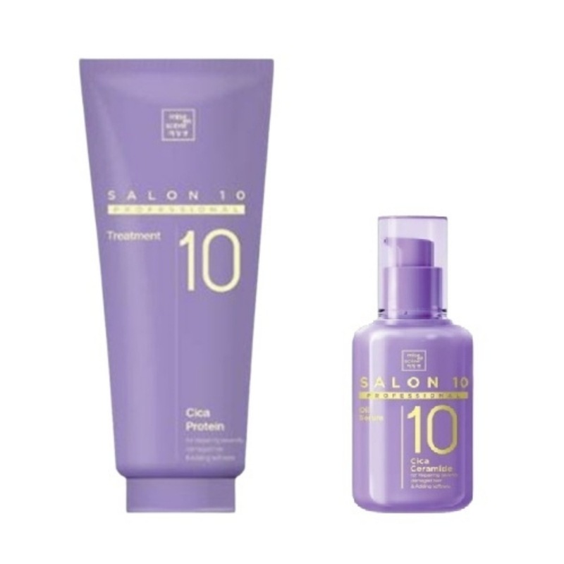 サロン10 プロフェッショナル シカ プロテイントリートメント 215ml + セラミドオイル セラム 60ml