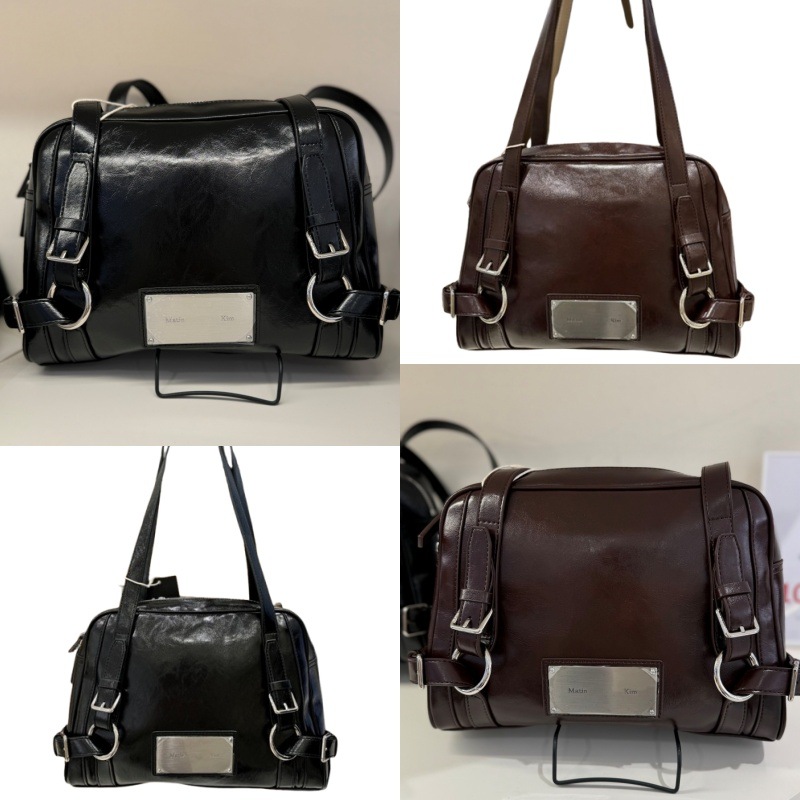 ☆MATIN KIM☆BIKER DETAIL SQUARE SHOULDER BAG バッグ 韓国発 BIKER DETAIL SQUARE SHOULDER BAG IN BLACK – Matin Kim
