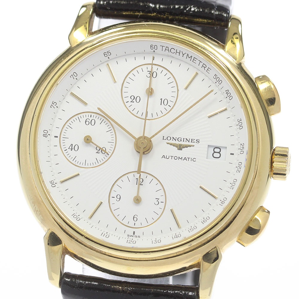 ロンジン LONGINES L4.686.2 グランドクラシック クロノグラフ デイト 自動巻き メンズ _848470【中古】