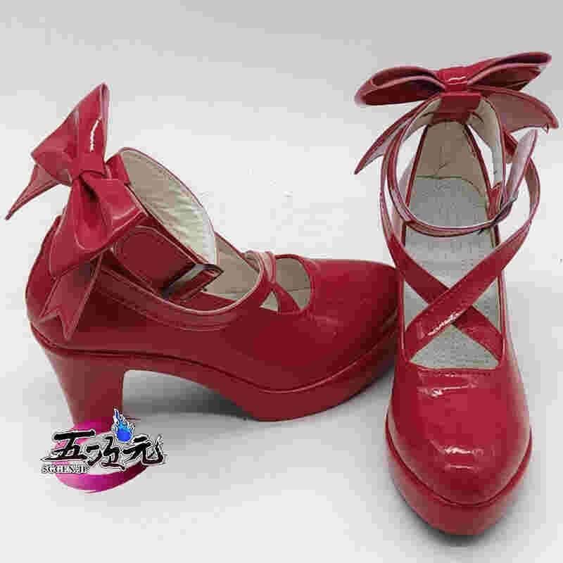 【本日限定激安格】 ハロウィン 　魔法少女まどかマギカ　鹿目まどか　コスプレ　靴