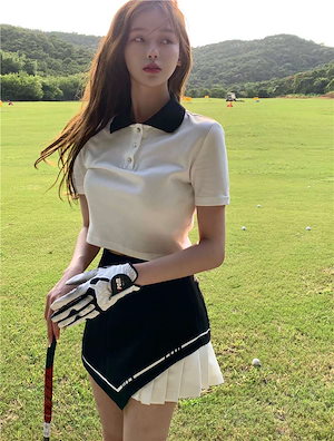 ゴルフウェア 夏の女性のヒップバッグカジュアルスーツ Tシャツ スカート