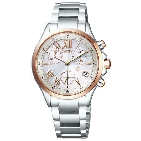 シチズン 【国内正規品】クロスシー　basic collection エコ・ドライブ　クロノグラフモデル　レディースタイプ FB1404-51A