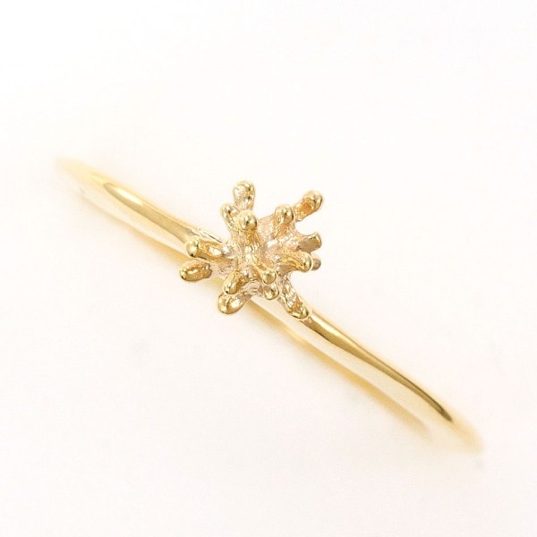 K10 10金 YG イエローゴールド リング 指輪 10.5号 ジュエリー 中古