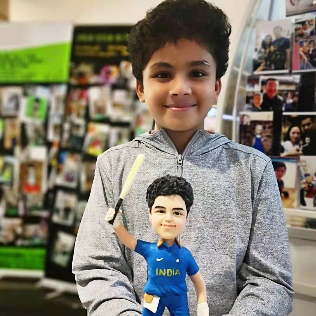 【オーダーメイド】uDesign 3D肖像画置物写真人形/記念日誕生日プレゼントに/似顔絵/少年