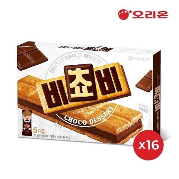Wオリオン ビチョビ チョコビスケット 5p x 16個