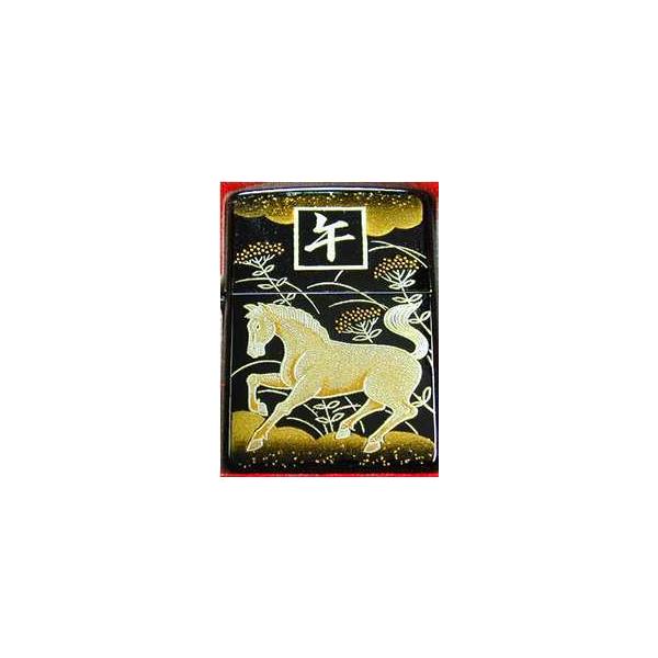 限定　ZIPPO ジッポーライター　2LA-HORSE 　本漆・十二支本金蒔絵（桐箱入り)