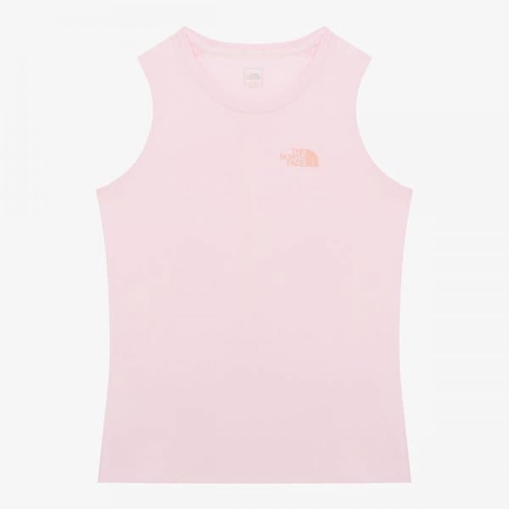 ノースフェイス ウィメンズ TNF ラン スリーブレス_SOFT PINK NT7VR03C