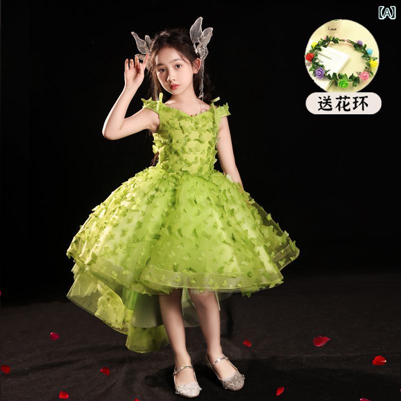 フラワーガール ドレス キッズ ジュニア ファッション 女の子 子供服 ガール 豪華感 かわいい プリンセス イベント 結婚式 パーティー 衣装 発表会 誕生会