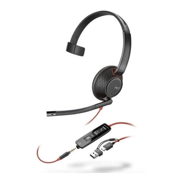 8X230AA ヘッドセット (Poly Blackwire 5210 Mono USB-C +C/A)