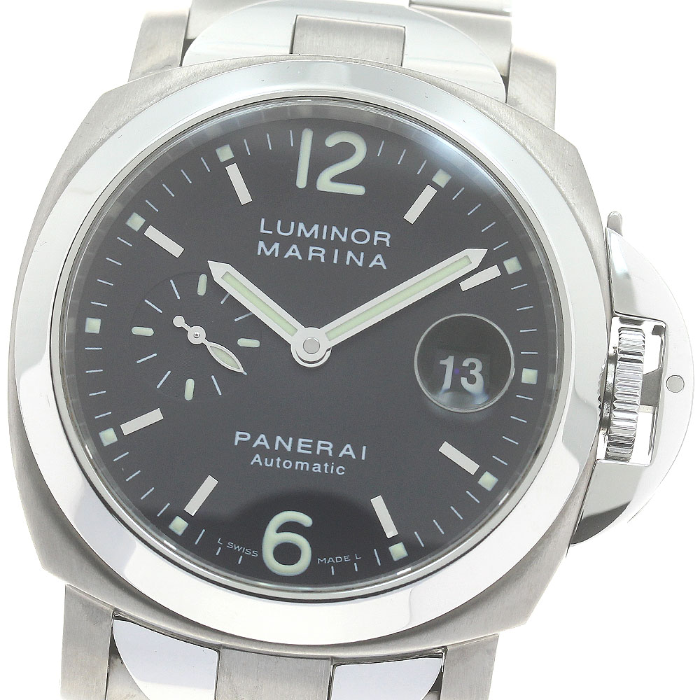 パネライ PANERAI PAM00165 ルミノール マリーナ スモールセコンド 自動巻き メンズ 箱・保証書付き_881966【中古】