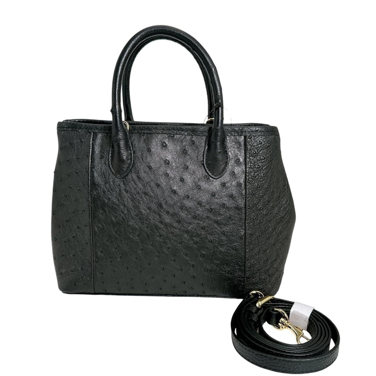 2WAYバッグ クイルマーク ショルダーバッグ ブラック