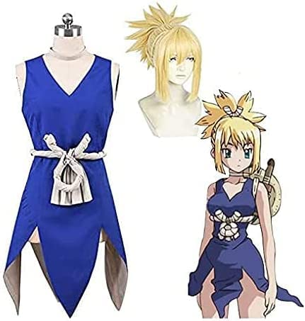 ドクターストーン 琥珀 コスプレ衣装 ウィッグ付き 学園祭 仮装 ハロウィン 忘年会