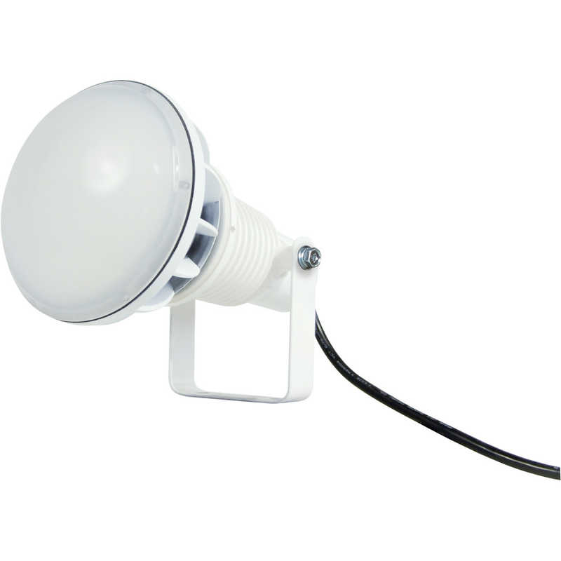 日動工業　日動エコビックLED投光器50W常設型昼白色電線15m本体白 　AFL-E50J-W