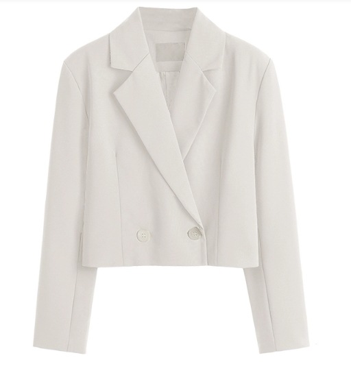 レディース コート アウター 上着 ショート 長袖 襟付き 大人可愛い きれいめ シンプル カジュアル 上品 おしゃれ かっこいい こなれ感 メンズライク ボーイッシュ ルーズ クール エレガント