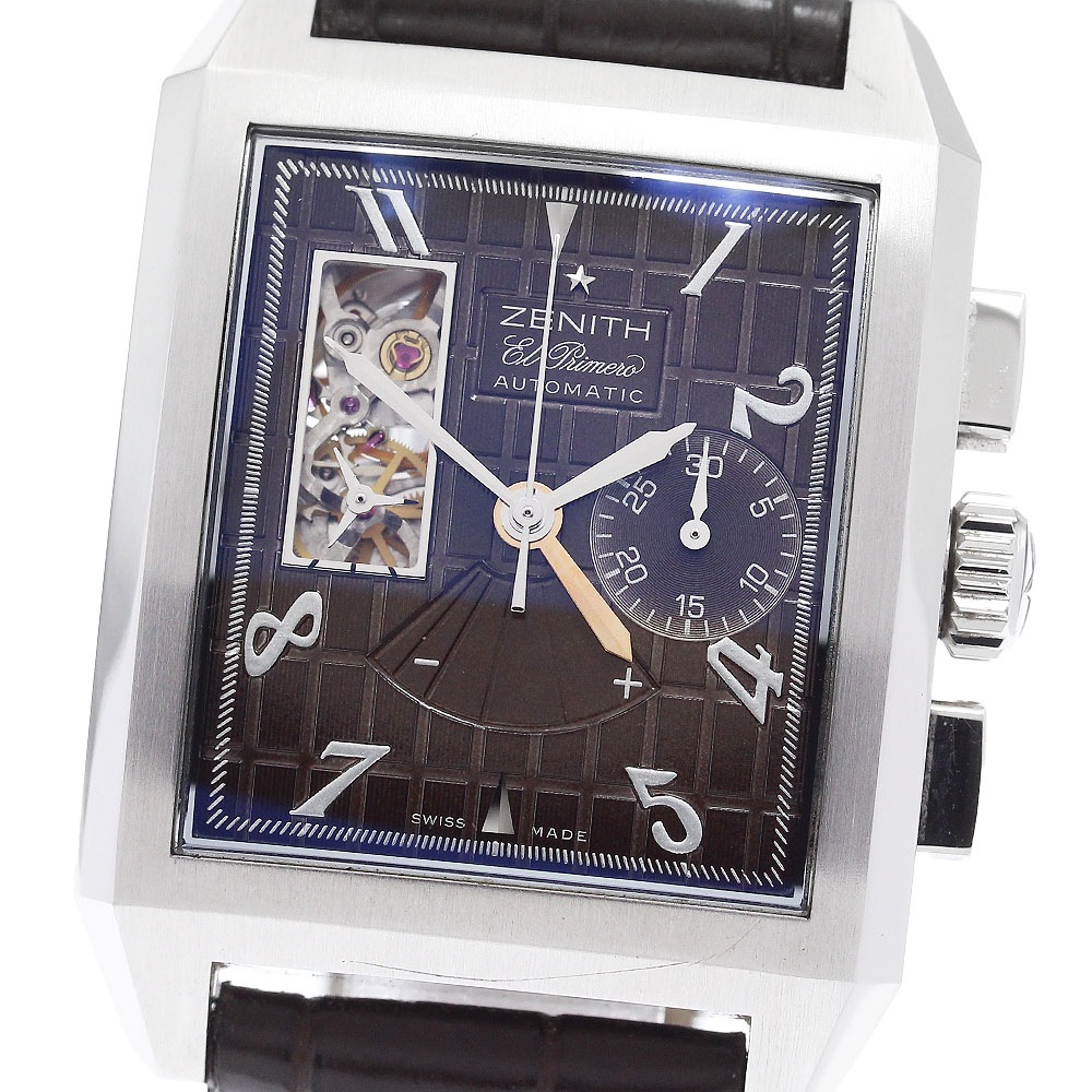ゼニス ZENITH 03.0540.4021 ポートロワイヤル オープン クロノグラフ 自動巻き メンズ 良品 _899897【中古】
