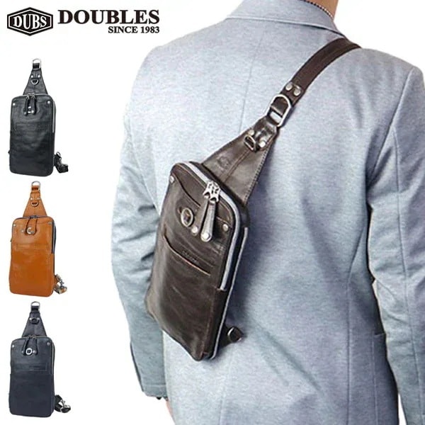 ダブルス ボディバッグ DOUBLES ハーヴェストレーベル ムスタッシュ メンズ レディース 本革 YHB-1692