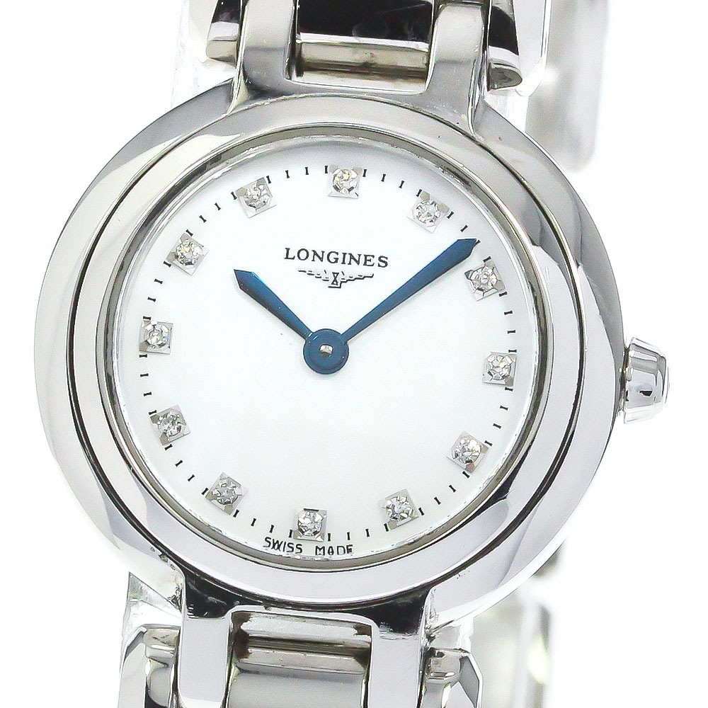 ロンジン LONGINES L8.109.4 プリマルナ 12Pダイヤモンド クォーツ レディース _769560【中古】