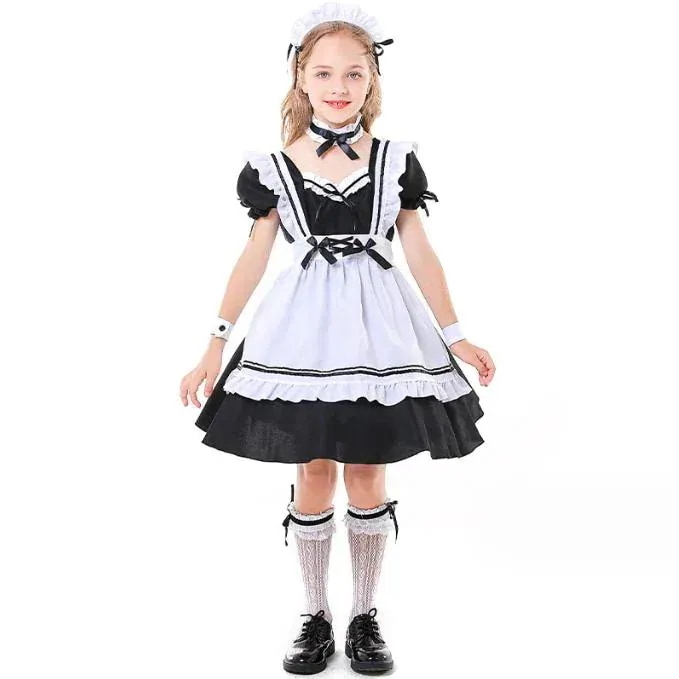 ドレス コス ドレス キッズ 子ども 仮装 ドレス子供 メイド服 お姫様 仮装 子供 【新品先発】コスプレ ハロウィン 子供服