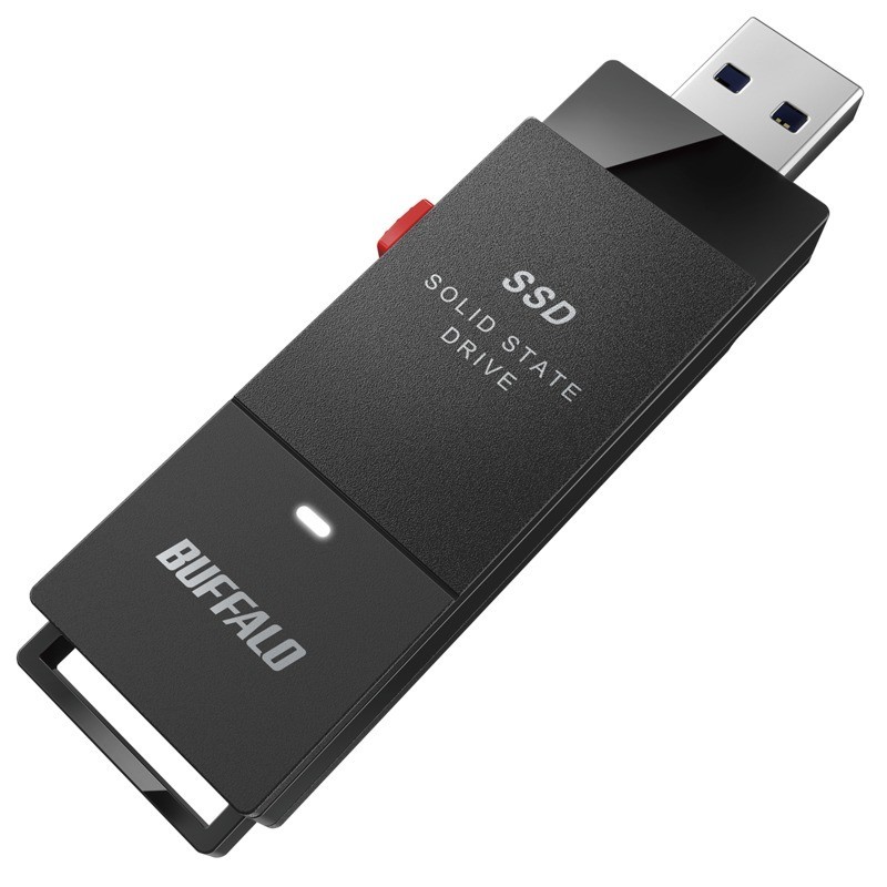 BUFFALO （バッファロー） USB 3.2(Gen 1)対応 外付けポータブルSSD 1TB（簡易パッケージ） SSDPUT10U3BCN