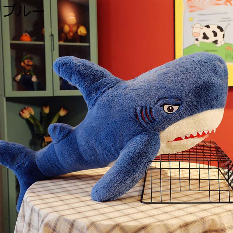 シャーク 抱きまくら ボディ枕 おもちゃ 鮫 さめ アニマル 大きい 可愛い 癒し 柔軟 天然 脱力系 すやすや もちもち モコモコ バレンタイン 部屋飾り ソファー 入学祝い ギフト 子供 6,748円