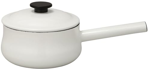 野田琺瑯(Nodahoro) ソースパン 18cm ホーロー ガス火/IH対応 片手鍋 日本製 ルー
