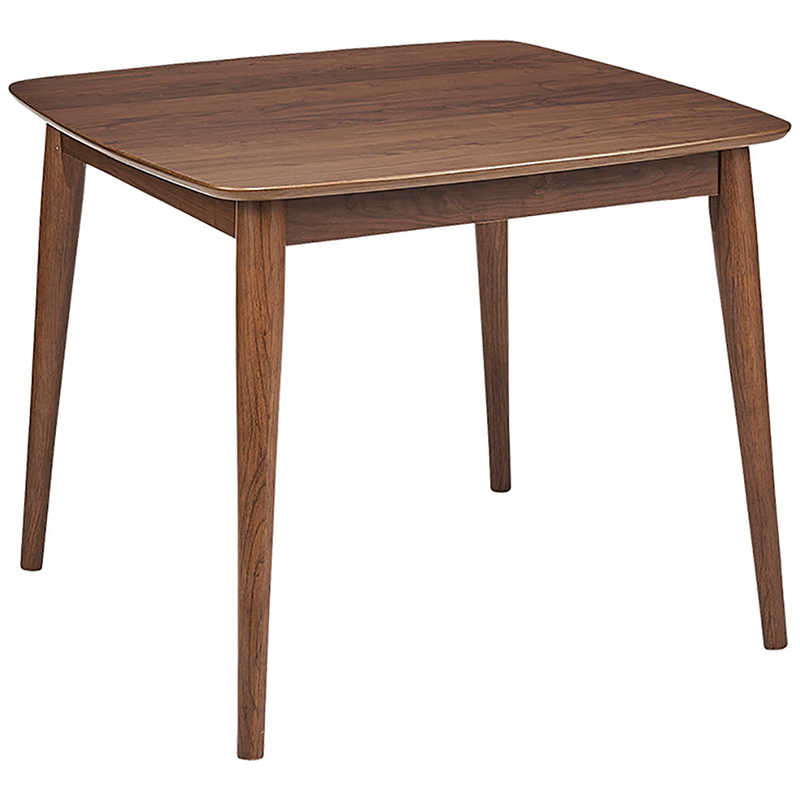 ユアサ　ウォールナット調ダイニングこたつテーブル 2人用 ハイタイプ ［約80×80cm /正方形］　RLH-803F-WN