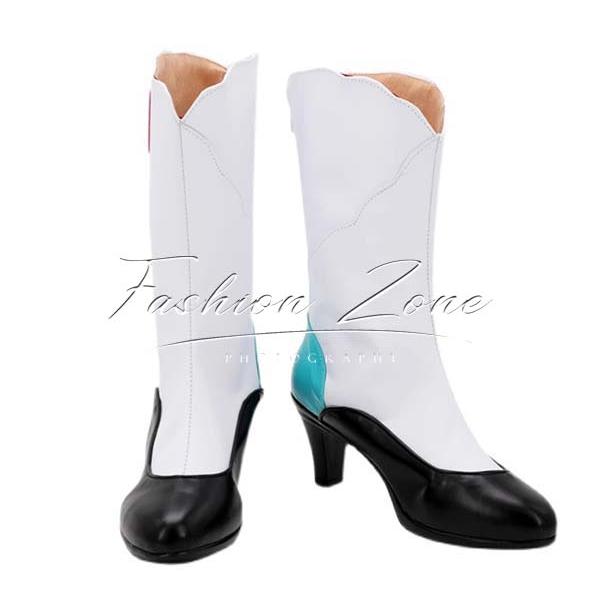 初音ミク 風 ジャスミン初音ミク MIKU WITH YOU 2021 コスプレ靴 男女兼用 シューズ 道具小物 ブーツ cosplay ハロウィン仮装 変装