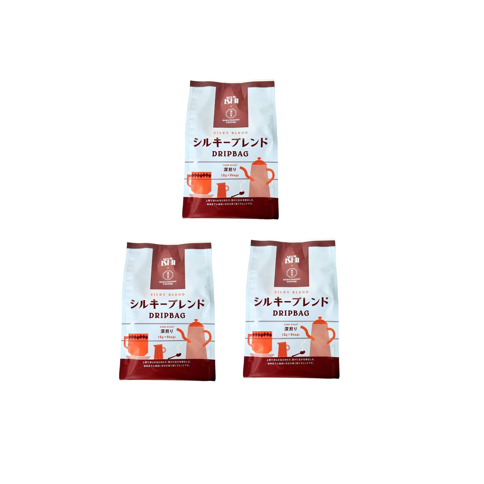 成城石井 猿田彦珈琲 シルキーブレンドドリップバッグ(12g×8p)×3個 ドリップバッグ コーヒー 珈琲 シルキーブレンド コラボ 個包装
