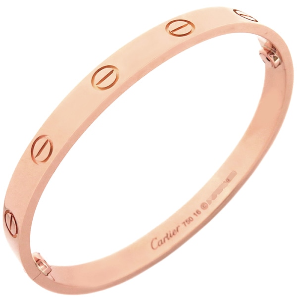 カルティエ Cartier ブレスレット LOVE ラブブレス K18PG ピンクゴールド #16 750 18K 18金 バングル B6067416 【修理証明書】【中古】
