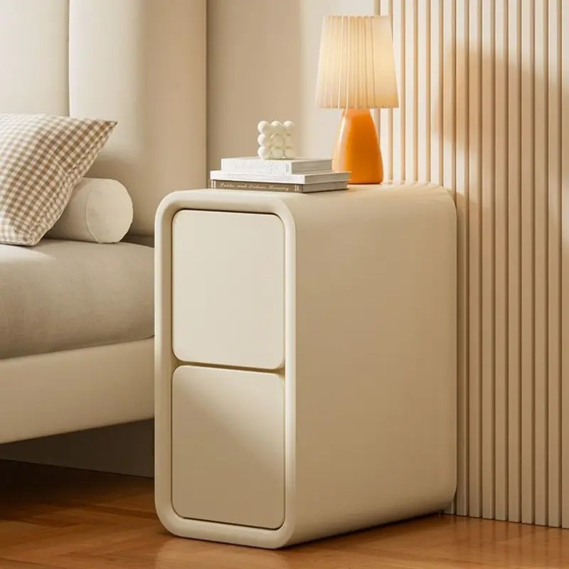 サイドチェスト フレンチスタイル シック おしゃれ かわいい インテリア 北欧 ベッドサイド テーブル シンプル スリム モダン クリーム