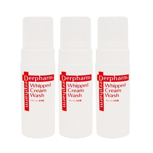 デルファーマ3本セット クリーミィ泡洗顔 150ml　ニキビ対策 脂性肌 乾燥肌 たるみ 乾燥性敏感肌