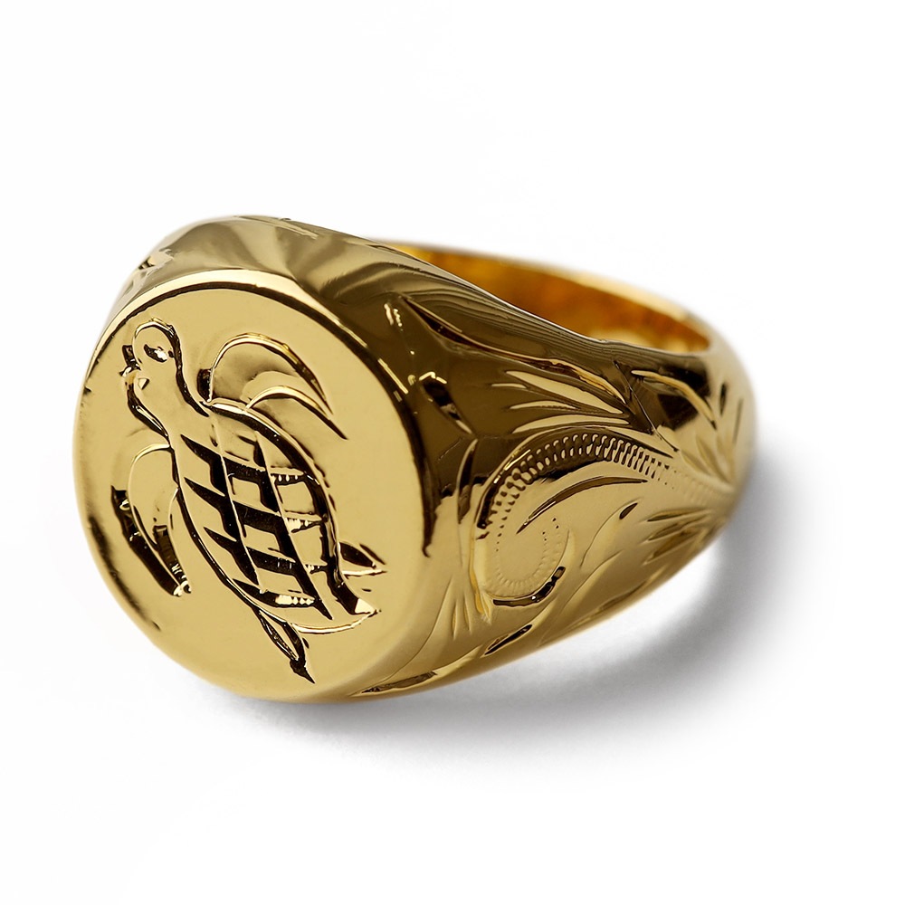 BFF 印台リング ウミガメ [bffr005-g-l]