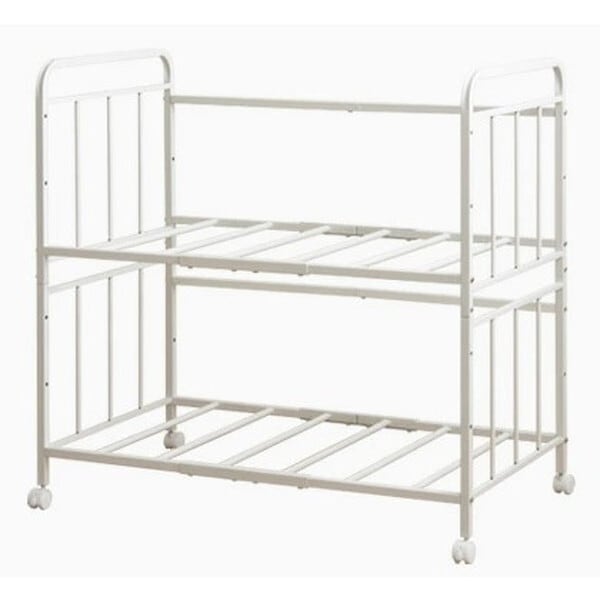 岩附 IW-227 ホワイト [布団収納ラック 2段/奥行深型(ノーマルタイプ)] メーカー直送