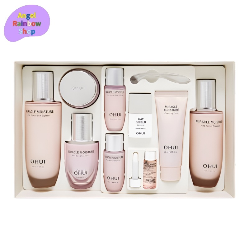ミラクル モイスチャー ピンク バリア 4種 企画 セット + 贈呈品 5種付き 化粧水 乳液 美容液 クリームサンプル デイリー 保湿 乾燥肌 敏感肌 韓国 コスメ スキンケア 化粧品